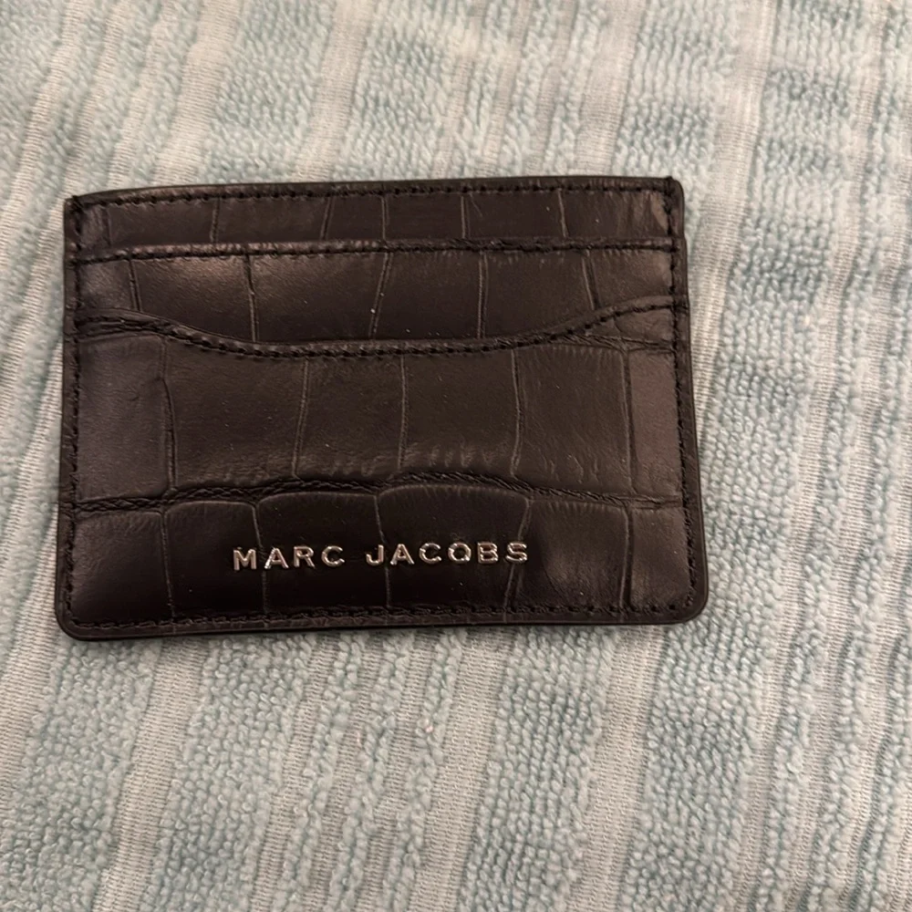 Marc Jacob’s black leather wallet and card case - Picture 4 of 5